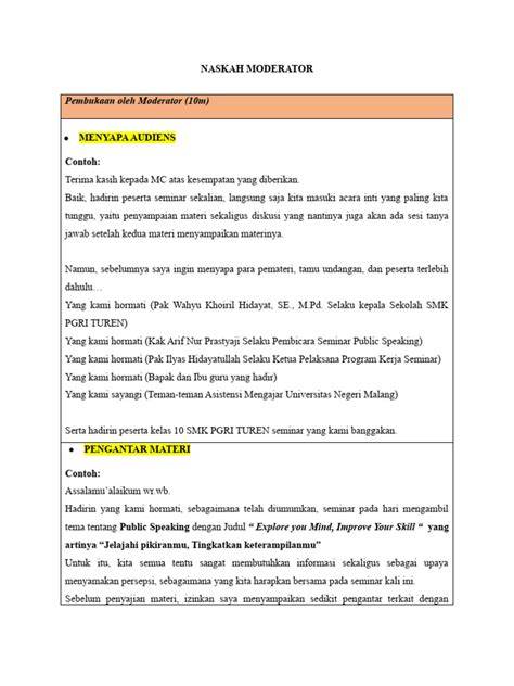 Naskah Moderator Terstruktur