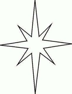 Nativity Star Template