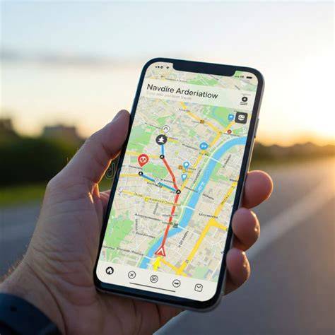 Navigation app on phone