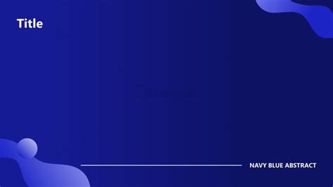 Navy Blue Ppt Template