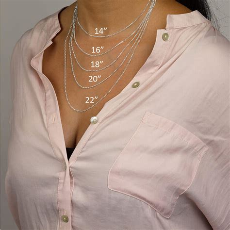 Necklace Lengths Women Chart