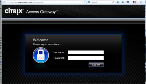 NetScaler Gateway Login Image