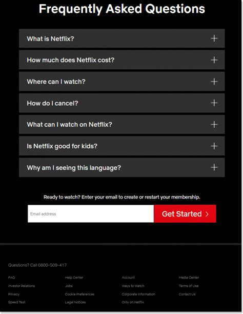 Netflix FAQ