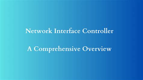 Network Controller Connectivity