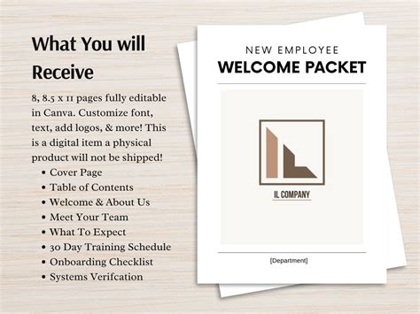 New Hire Welcome Packet Template