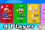 New Super Mario Bros. U Deluxe 4 Players