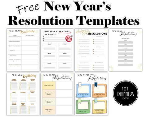 New Year's Resolution Template