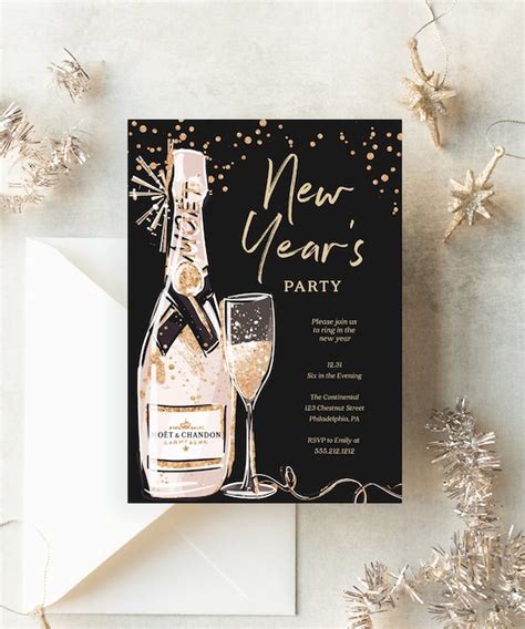 New Years Eve Invite Template