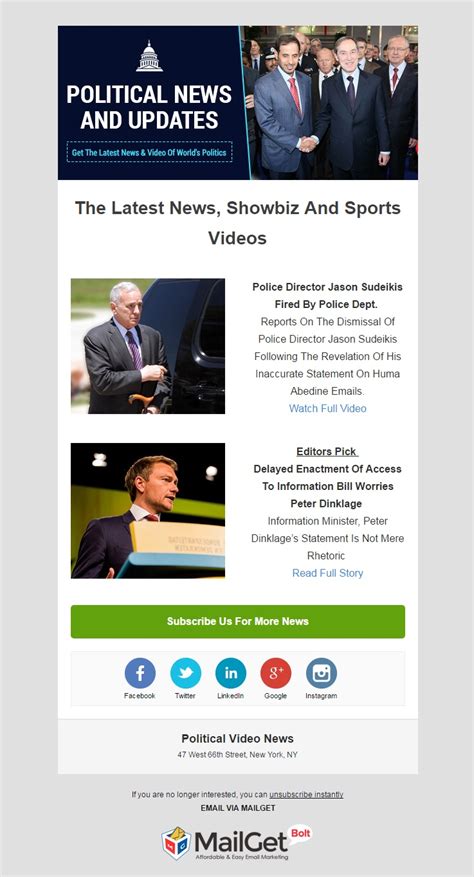 News Email Template