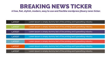 News Ticker Template