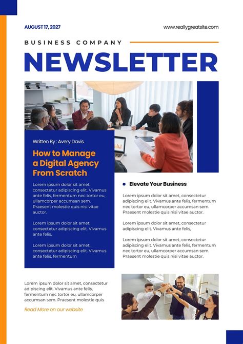 Newsletter Template Design
