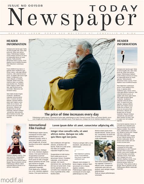 Newspaper Cover Template