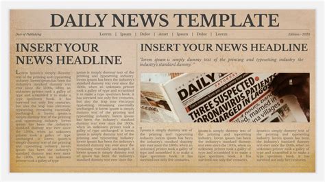 Newspaper Template For Google Slides