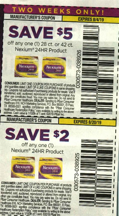 Nexium Printable Coupons