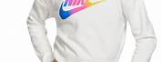 Nike White Cropped Hoodie