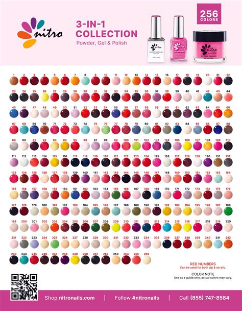 Nitro One Shot Color Chart
