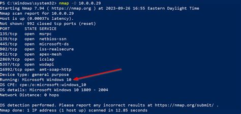 Nmap OS Detection