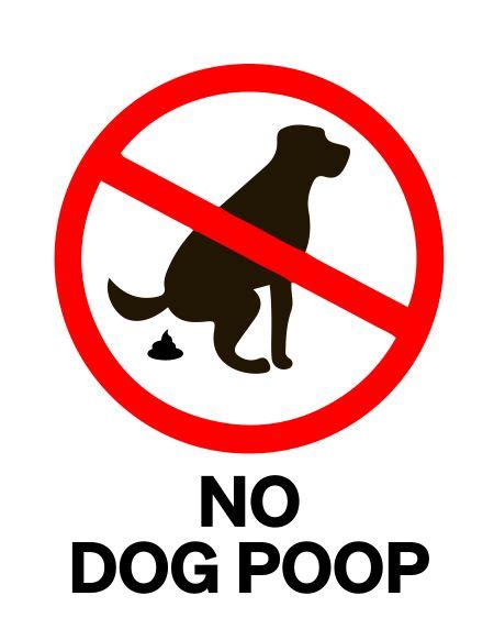 No Dog Pooping Signs Printable