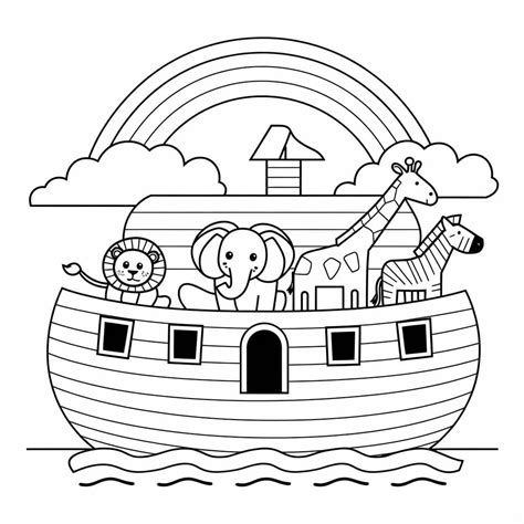 Noahs Ark Printable Coloring Page