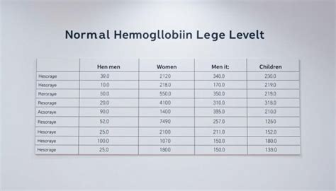 Nilai Normal Hemoglobin