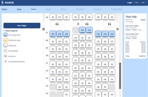 Norse Airways Seating Chart