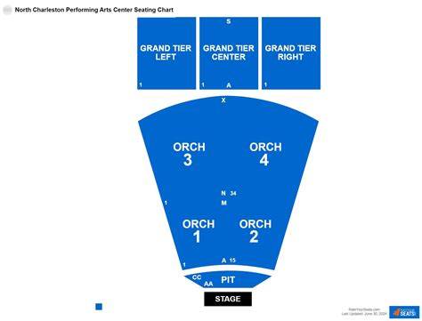 North Charleston Performing Arts Center Interactive Seating Chart