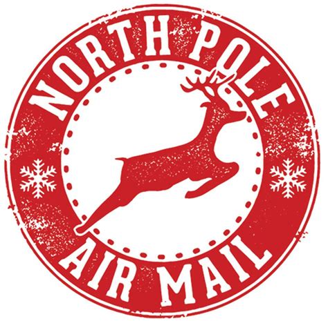 North Pole Stamps Printable