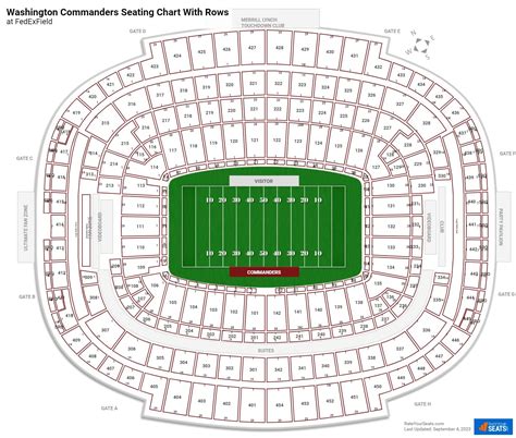 Northwest Field Seating Chart