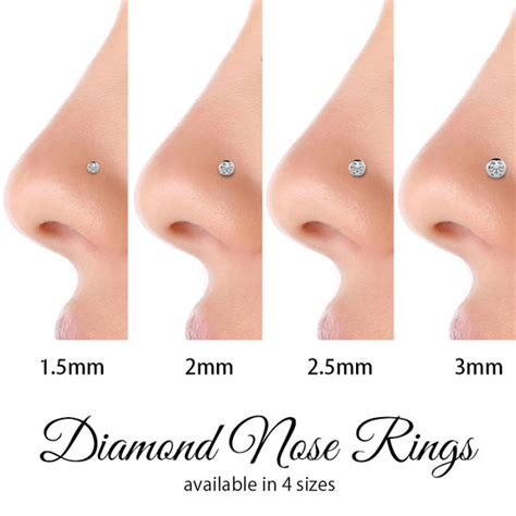 Nose Piercing Stud Sizes Chart