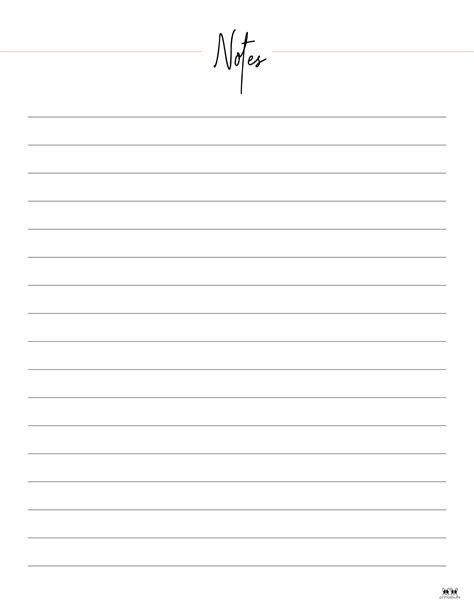 Note Page Template