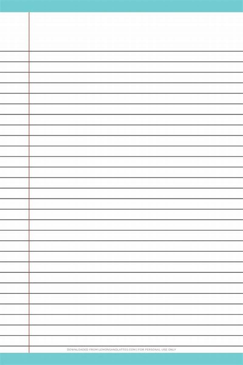 Notebook Pages Printable