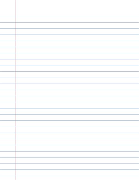 Notebook Paper Template