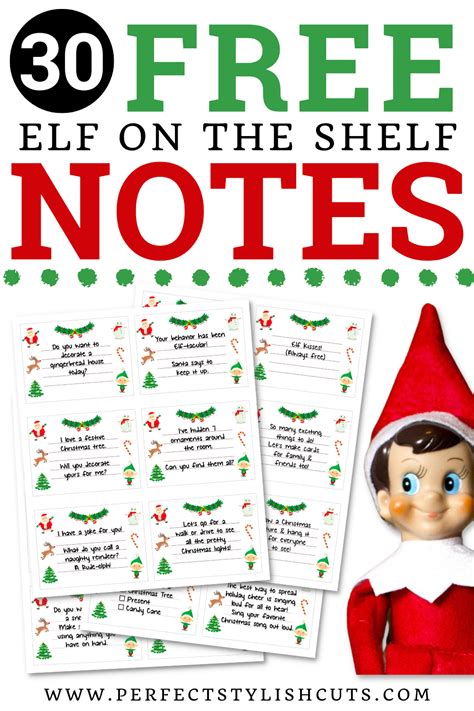 Notes From The Elf On The Shelf Printables