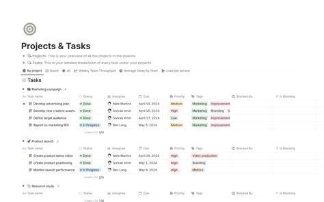 Notion Task Management Template