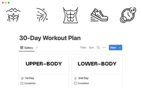 Notion Training Plan Template