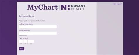 Novant My Chart Login Page