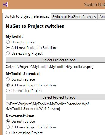 NuGet Switches