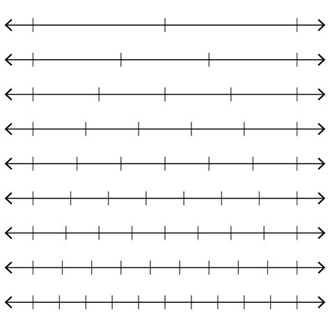 Number Line Blank Template
