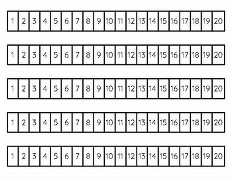 Number Path Printable