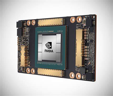 An Nvidia data center GPU (like A100 or H100)