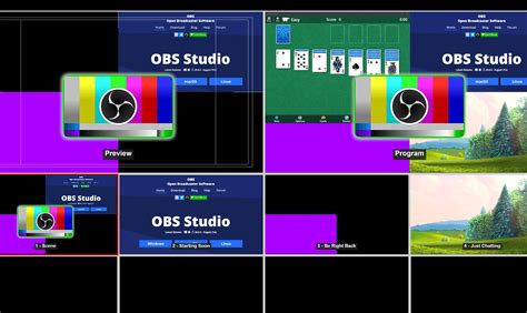 OBS software interface