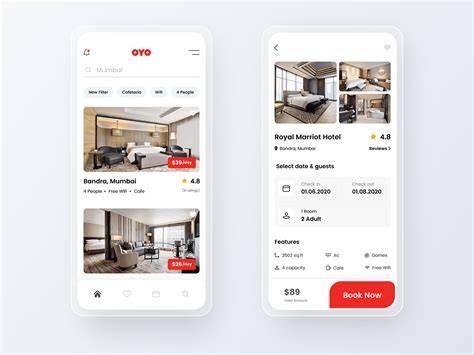 OYO App Interface