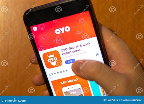 OYO app on phone