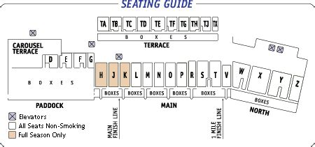 Oaklawn Racing Seating Chart