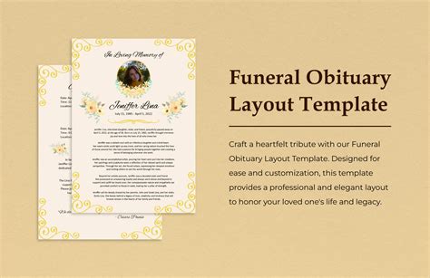 Obituary Template Free