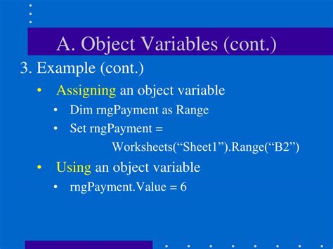 Object Variables
