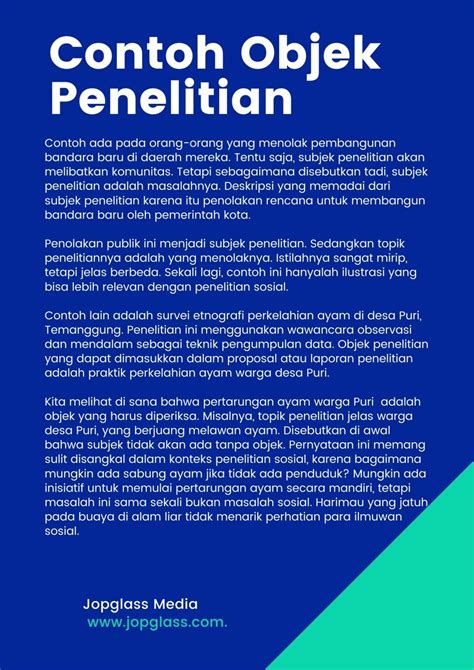 Objek Penelitian