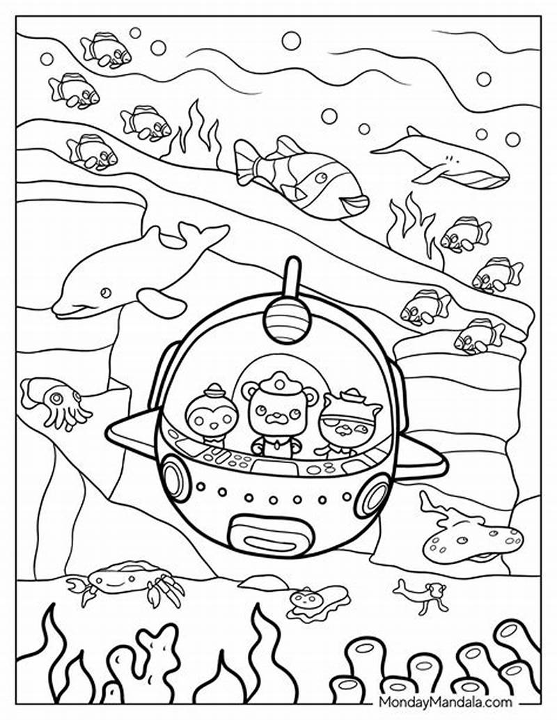 Octonauts Sea Creatures Coloring Pages