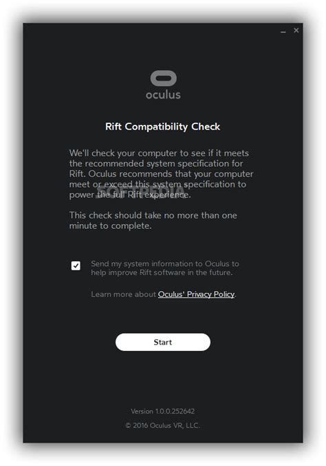 Oculus Rift Compatibility Check Tool