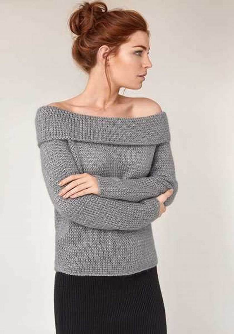 Off Shoulder Knit Pattern